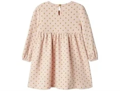 Lyserød kjole med blomster fra Name it 13240318 peach whip bagfra